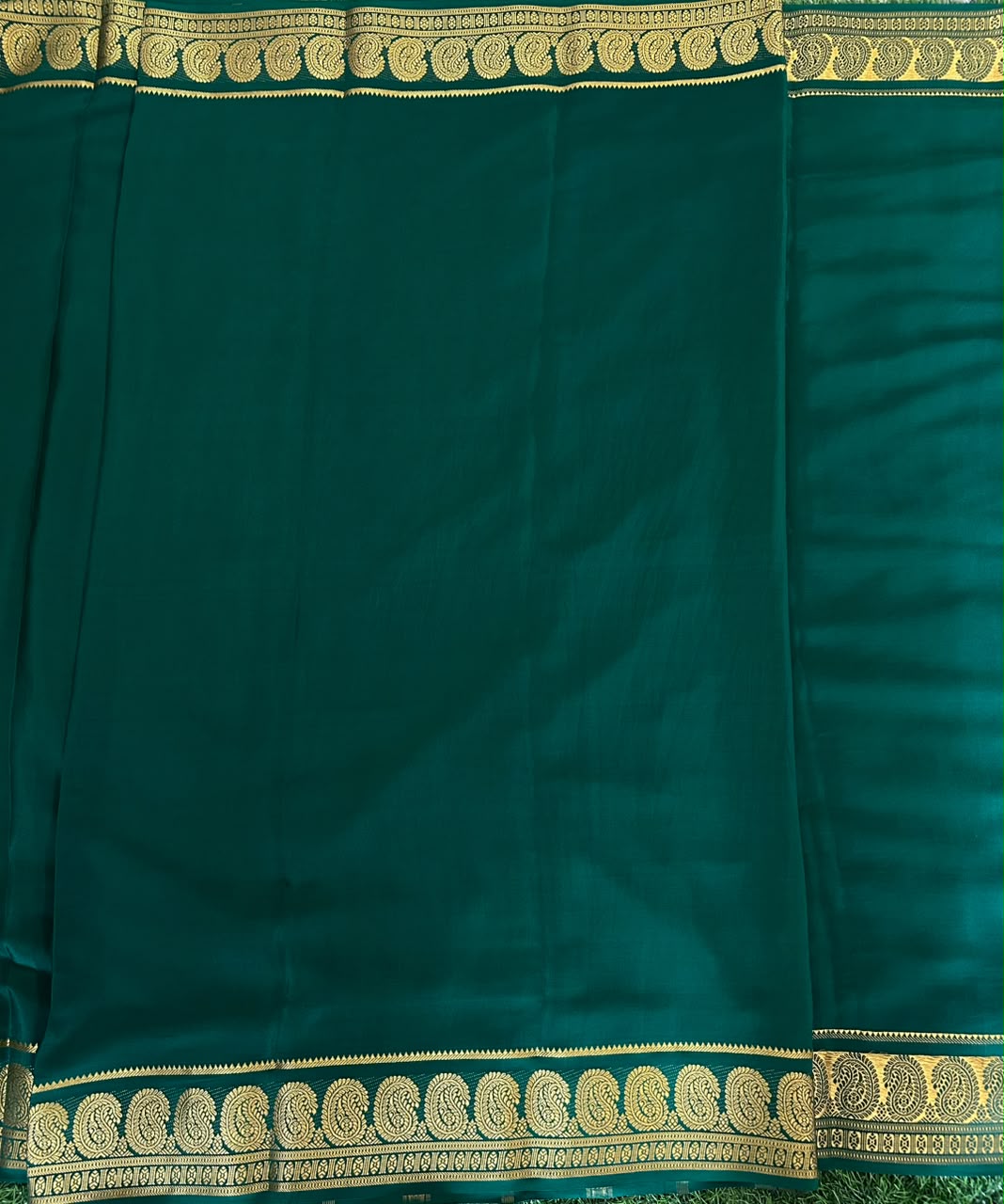 Pure Mysore Silk Crepe Saree image 4