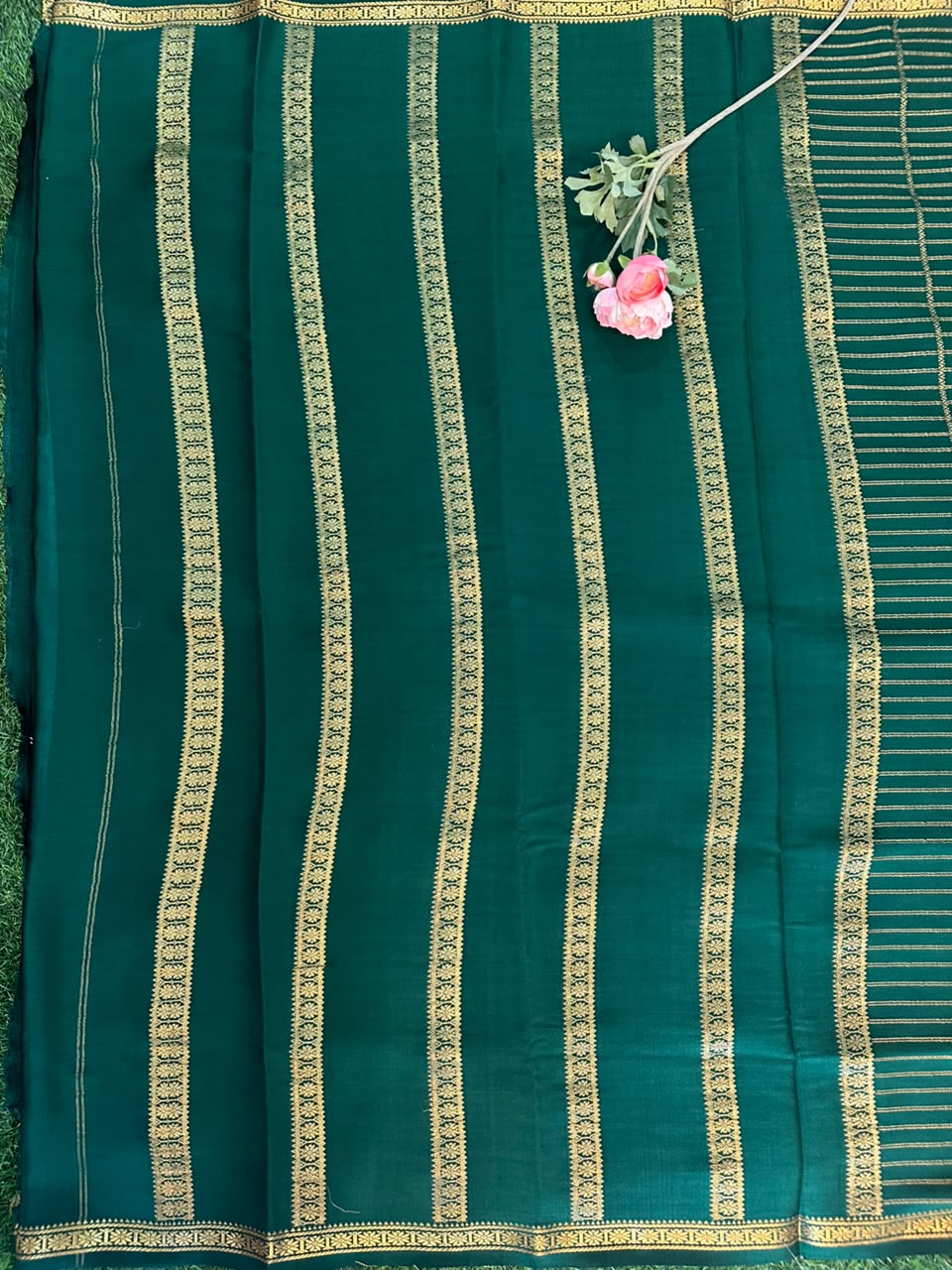 Pure Mysore Silk Crepe Saree image 3
