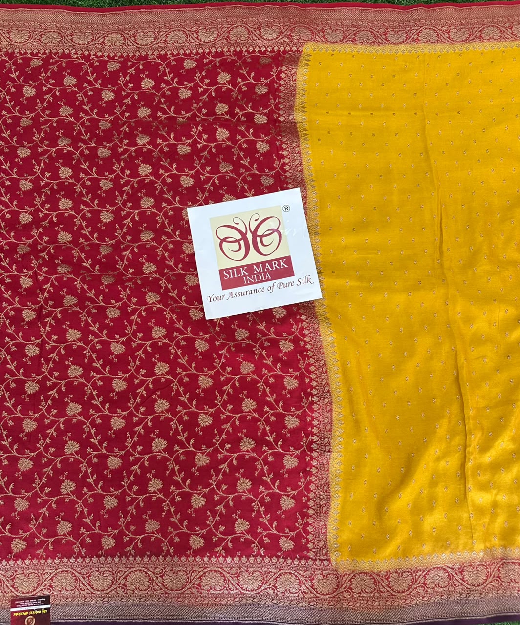 Pure Benaras Crepe Saree image 4