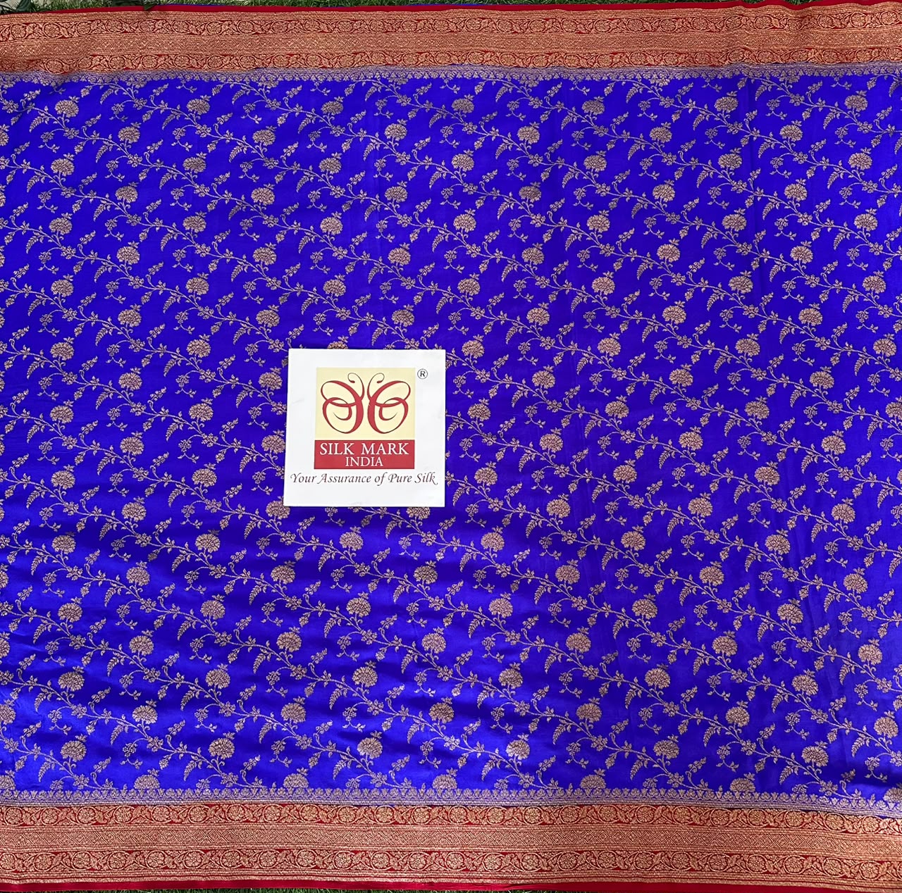 Pure Benaras Crepe Saree image 3