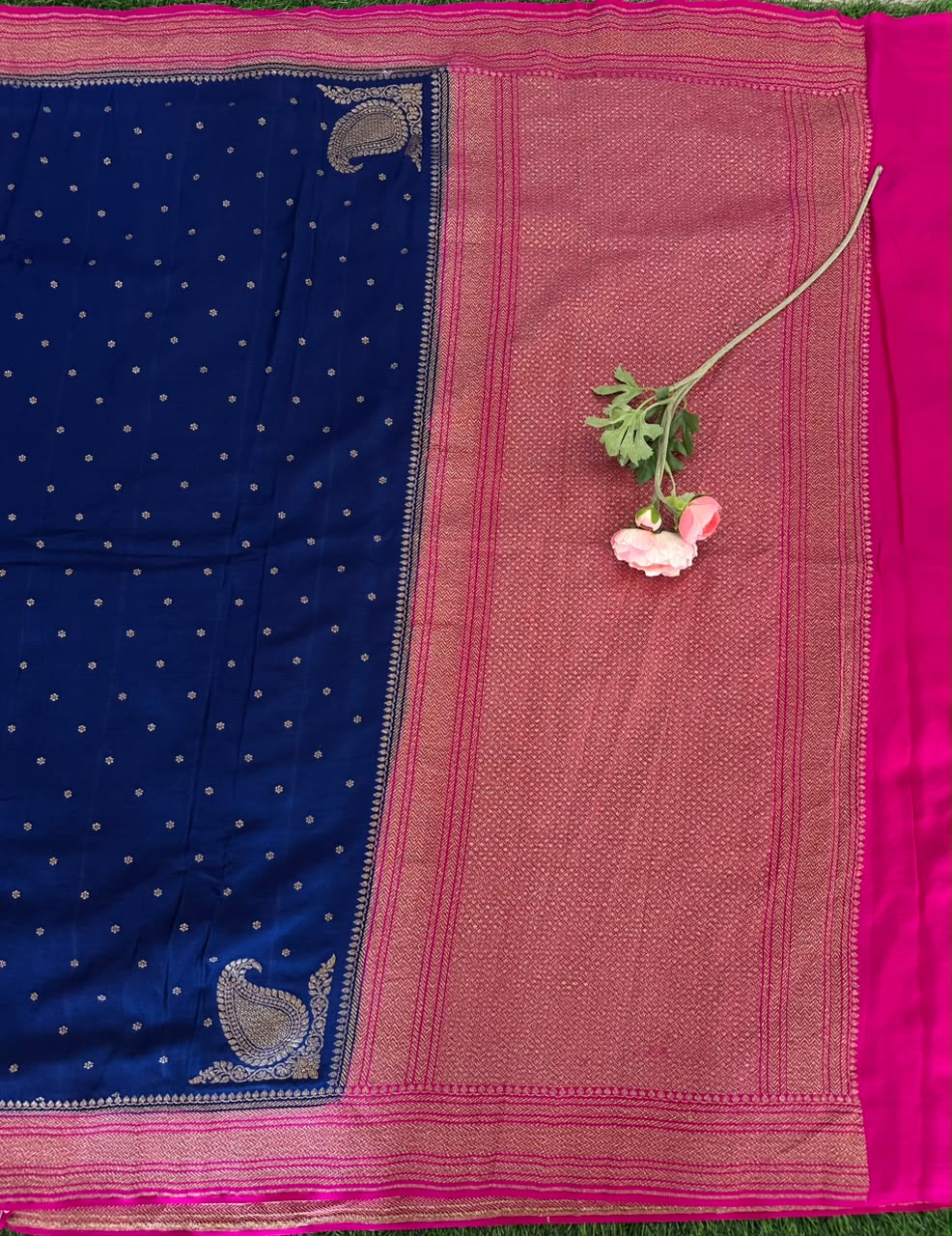 Pure Benaras Crepe Saree image 4