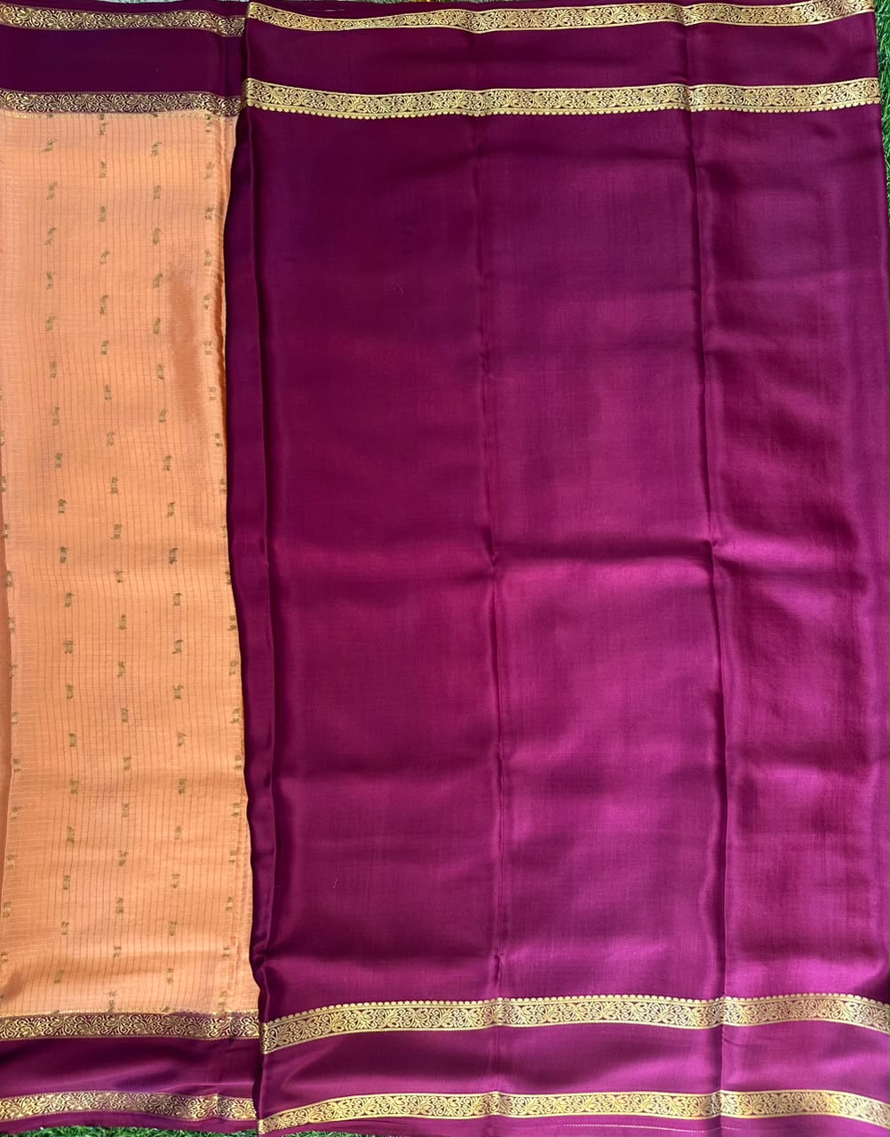 Pure Mysore Silk Crepe Saree image 3