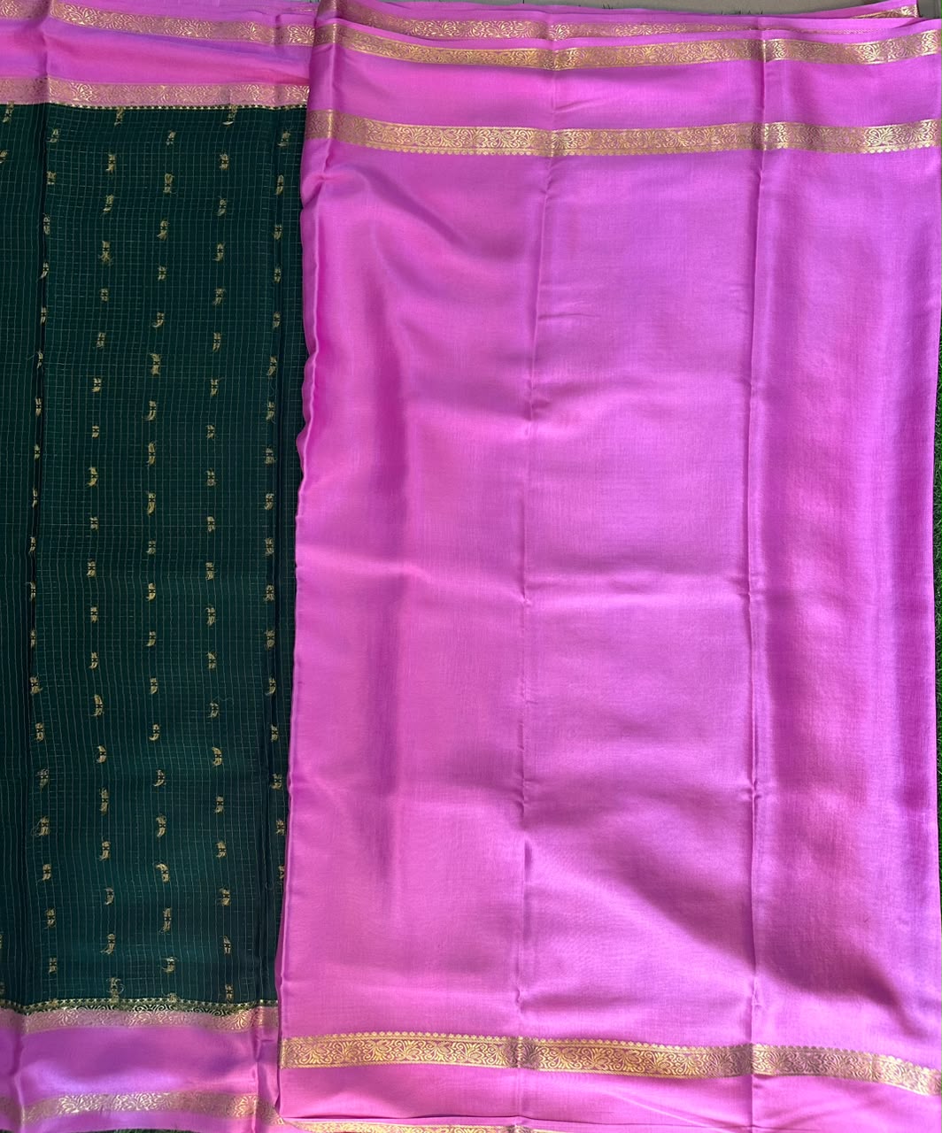 Pure Mysore Silk Crepe Saree image 3