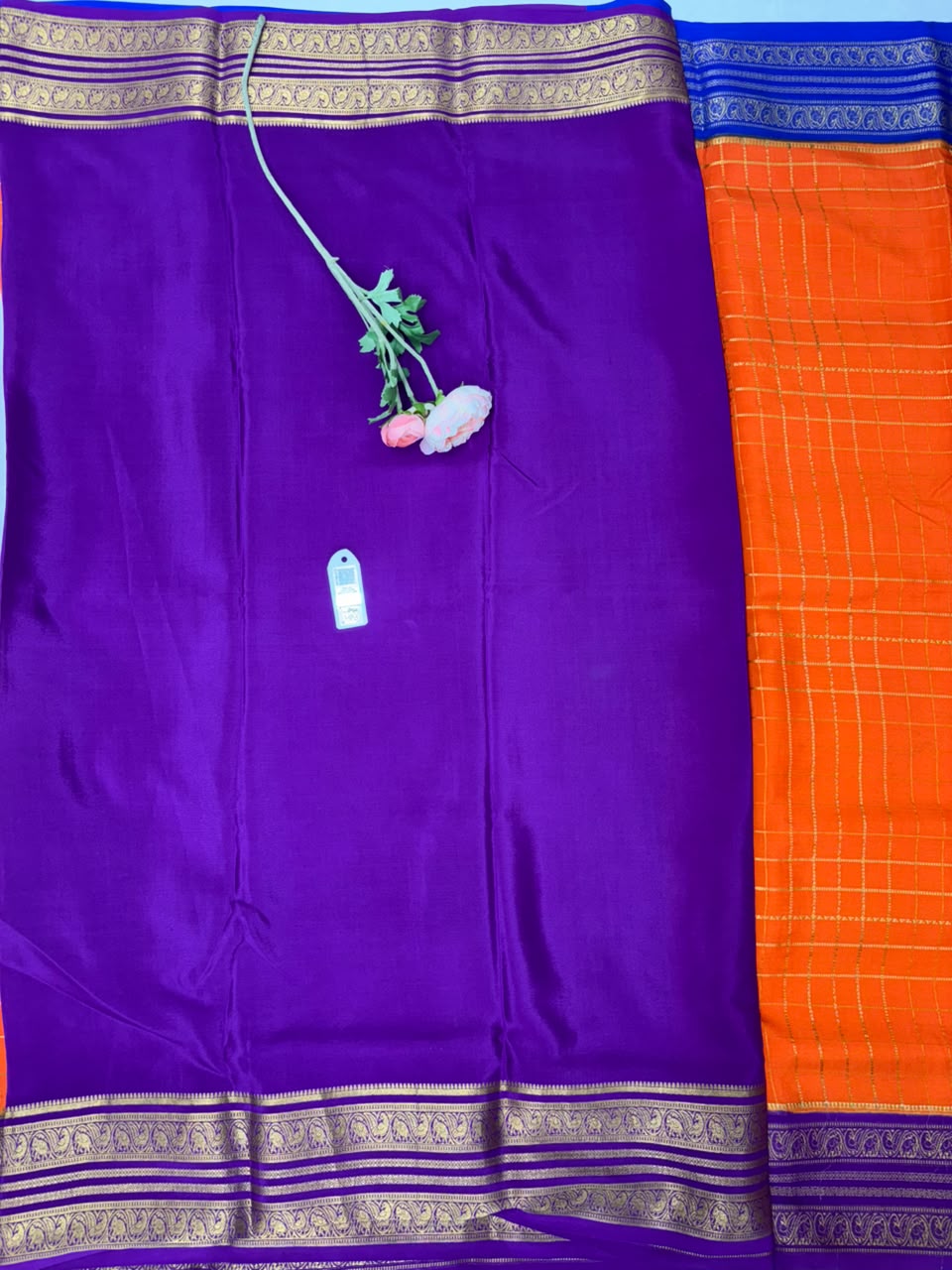 Pure Mysore Silk Crepe Saree image 2