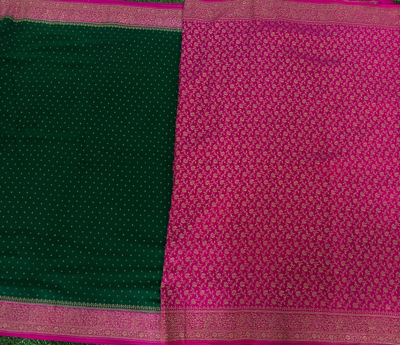 Pure Benaras  Crepe Saree image 3