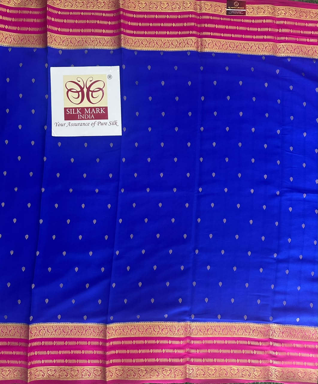 Pure Mysore Silk Crepe Saree image 4