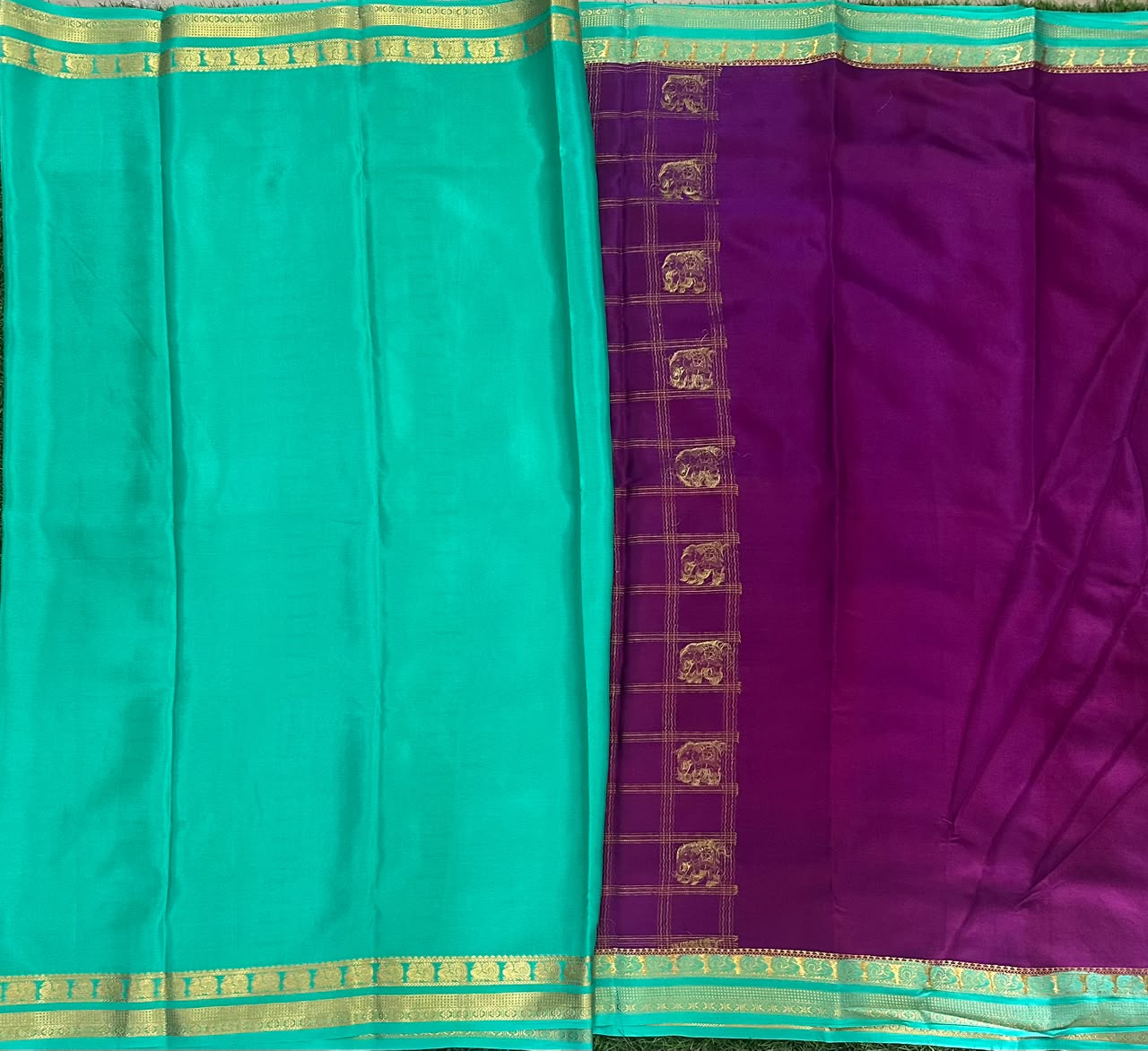 Pure Mysore Silk Crepe Saree image 4