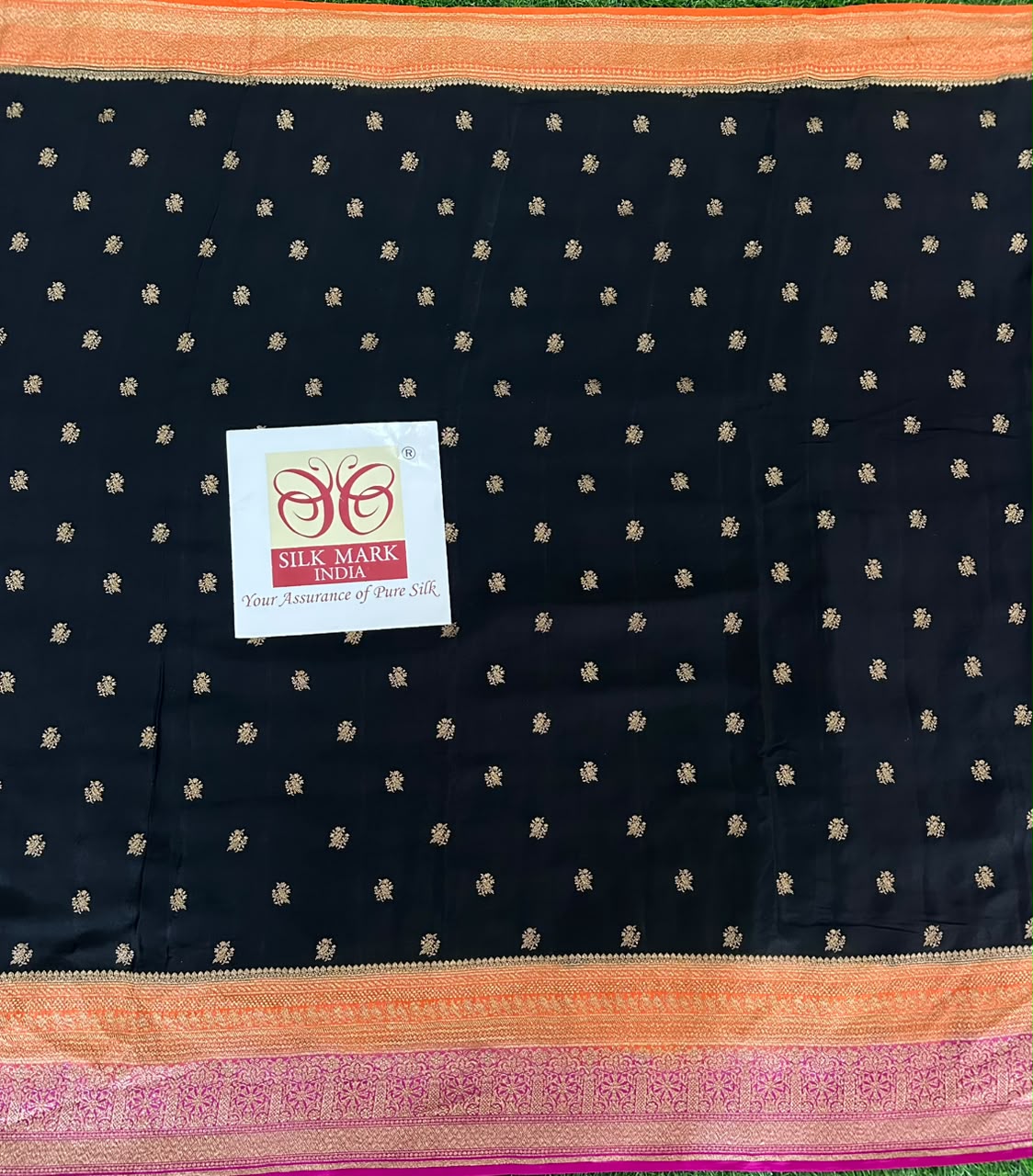 Pure Benaras Crepe Saree image 3