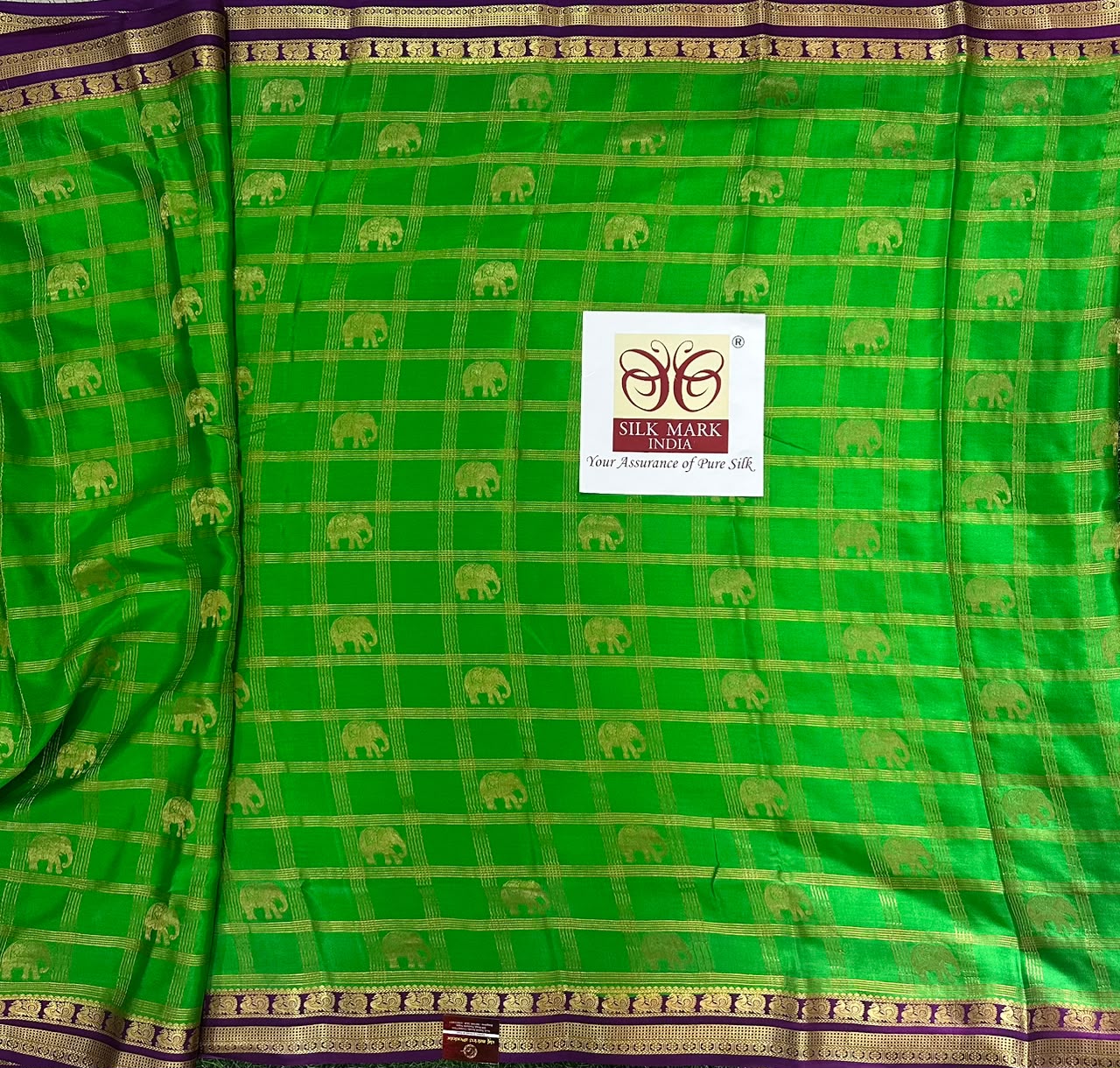 Pure Mysore Silk Crepe Saree image 4