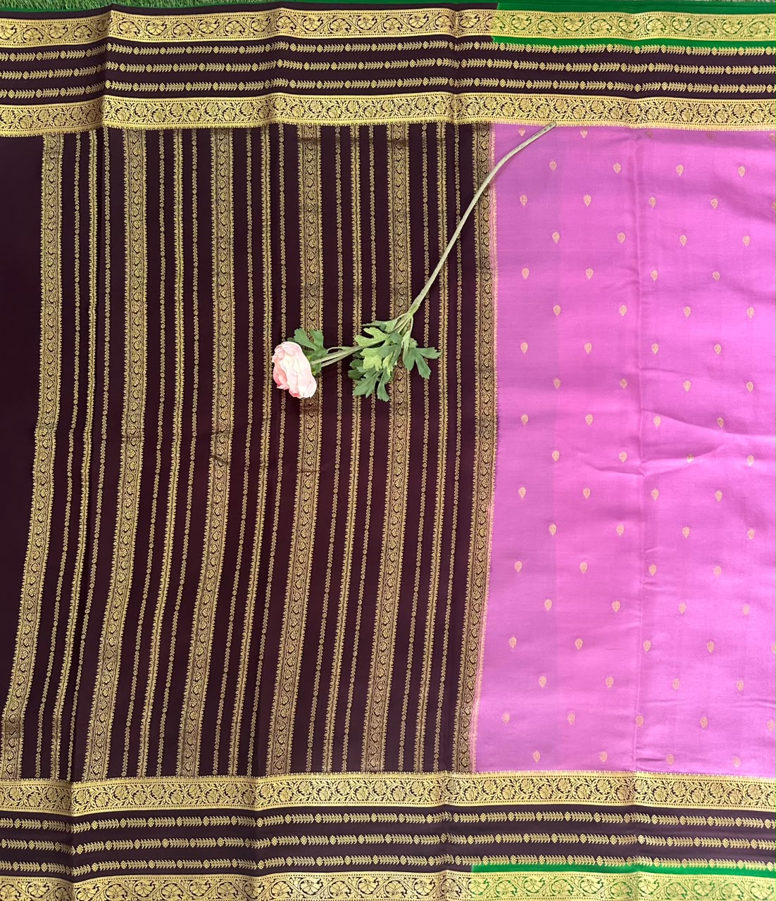 Pure Mysore Silk Crepe Saree image 2