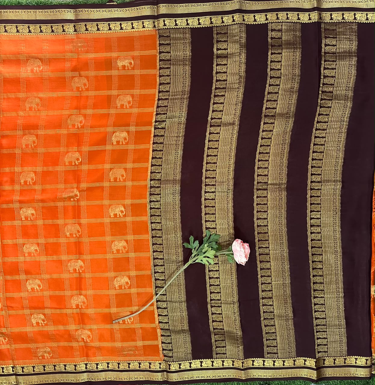 Pure Mysore Silk Crepe Saree image 2