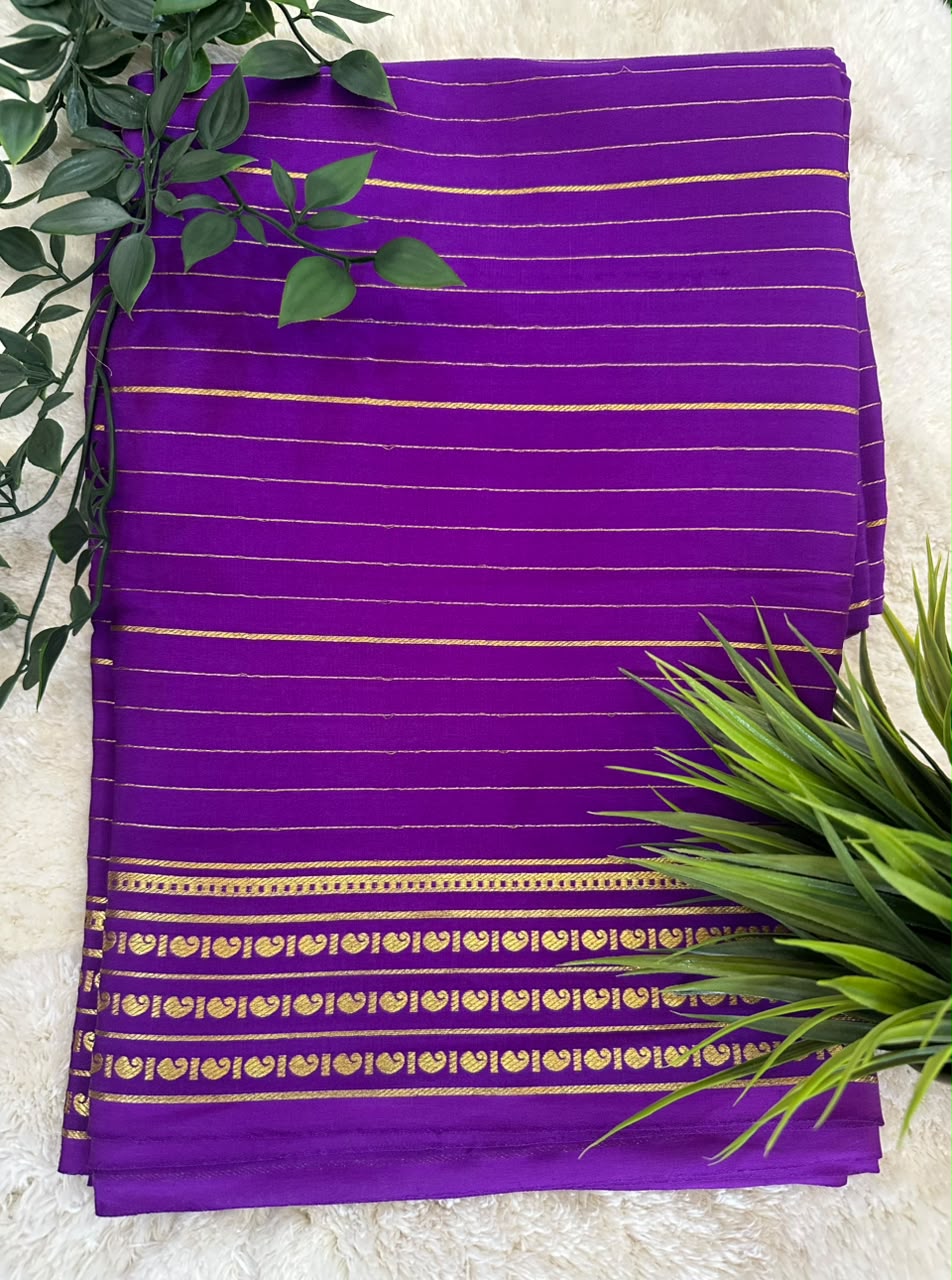 Pure Mysore Silk Crepe Saree image 2
