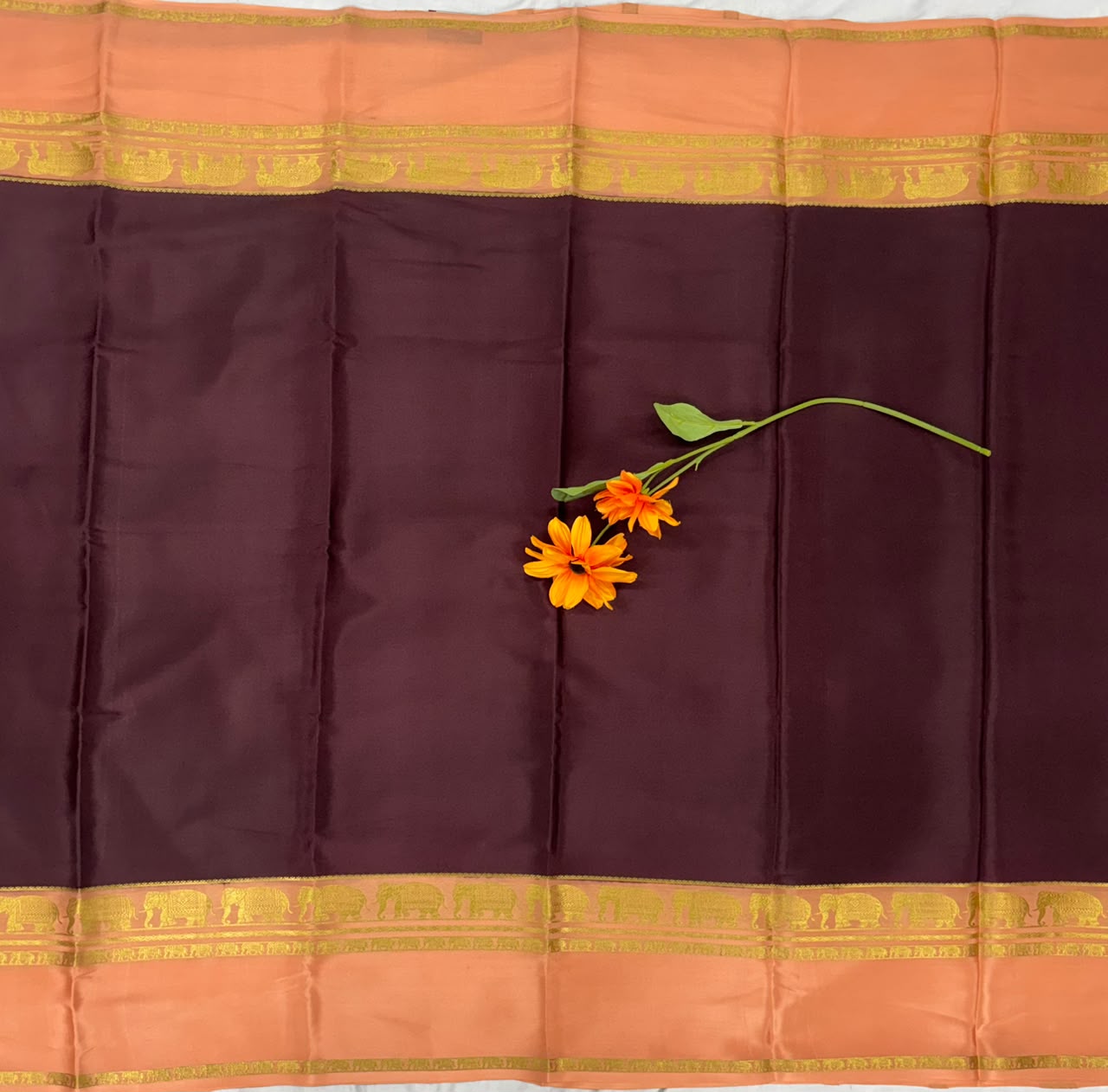 Pure Mysore Silk Crepe Saree image 2