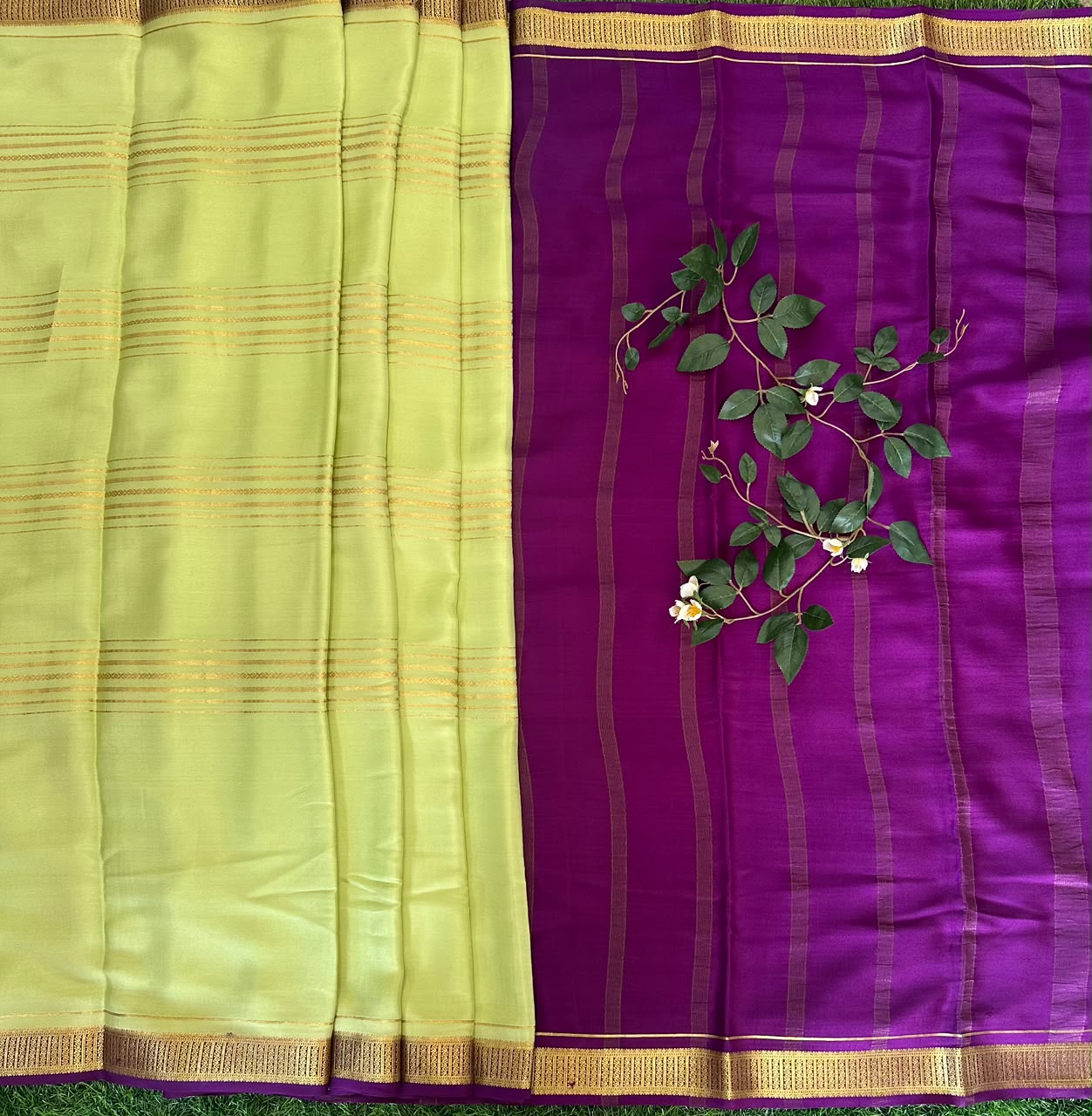Pure Mysore Silk Crepe Saree image 2