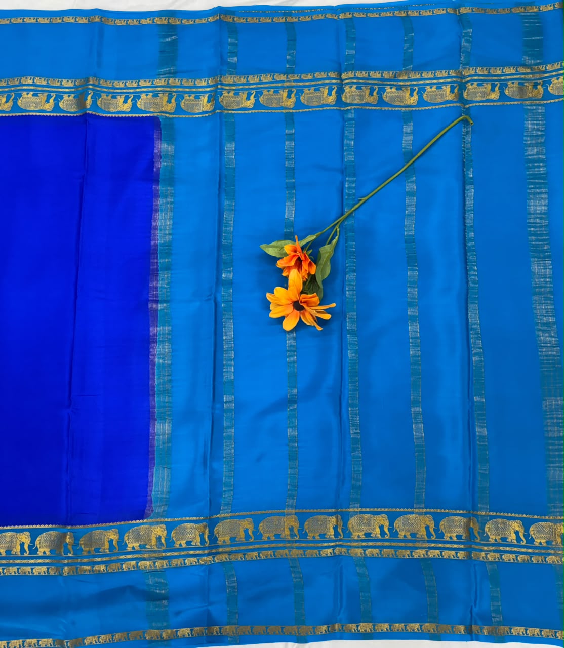 Pure Mysore Silk Crepe Saree image 4