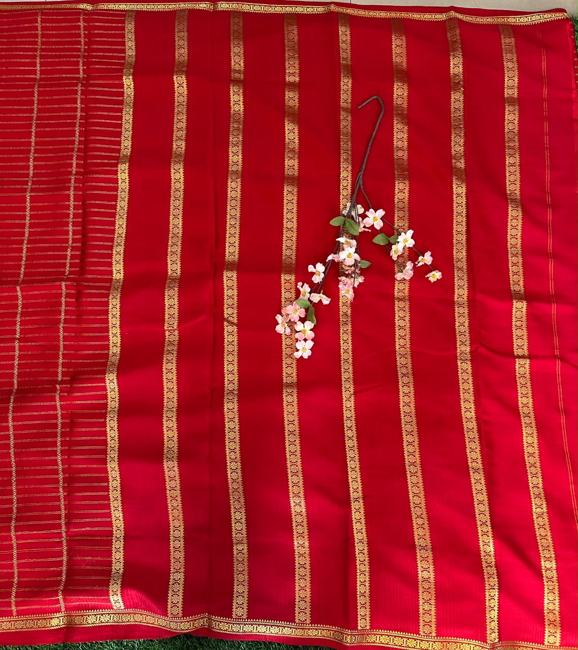 Pure Mysore Silk Crepe Saree image 2
