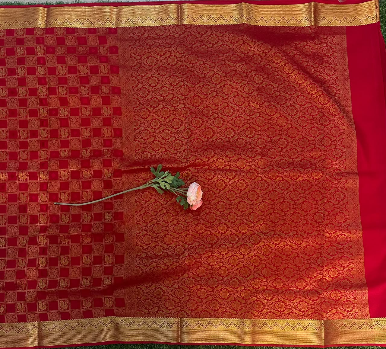Pure Mysore Silk Crepe Saree image 2