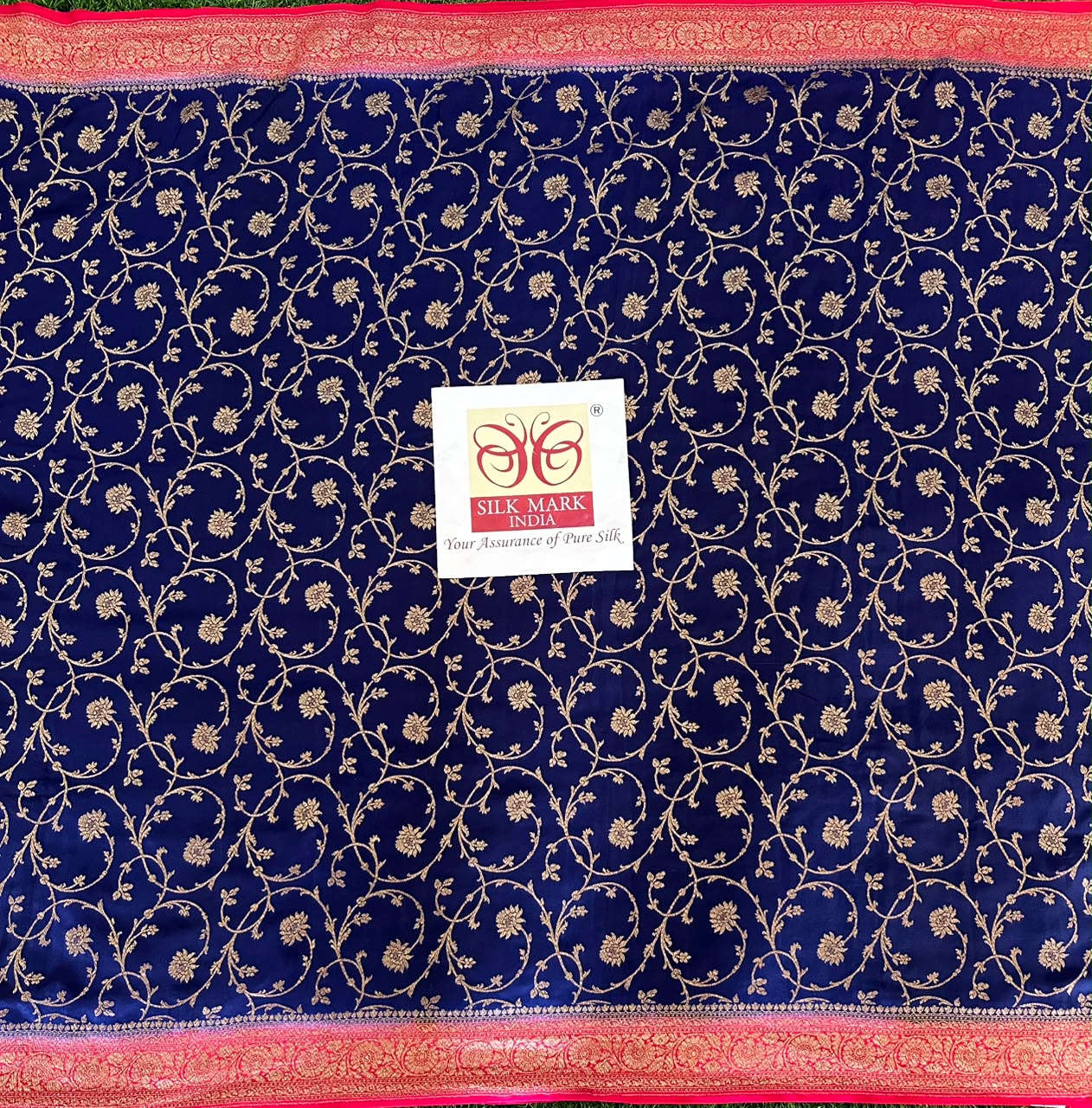 Pure Benaras Crepe Saree image 3
