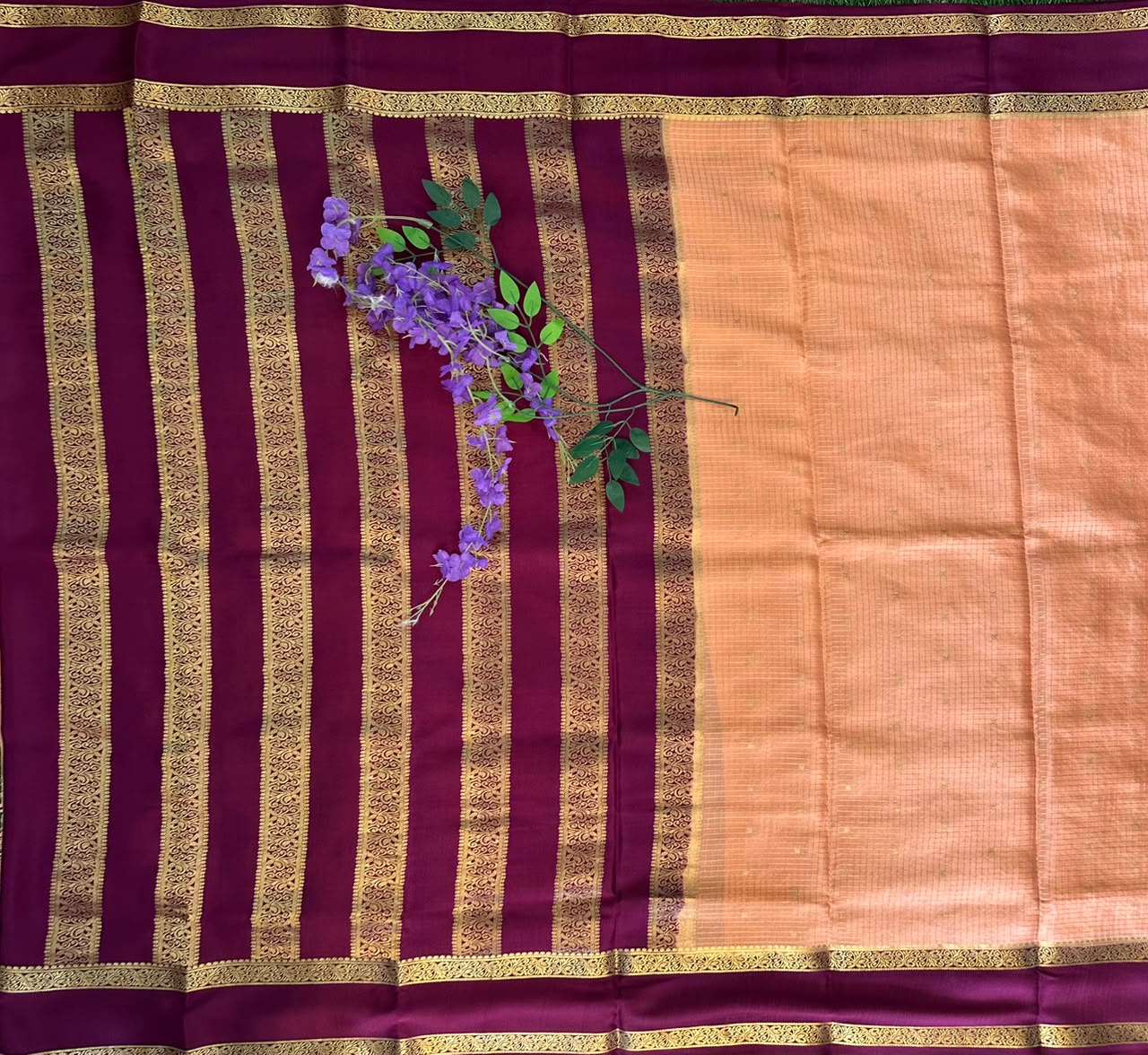Pure Mysore Silk Crepe Saree image 2