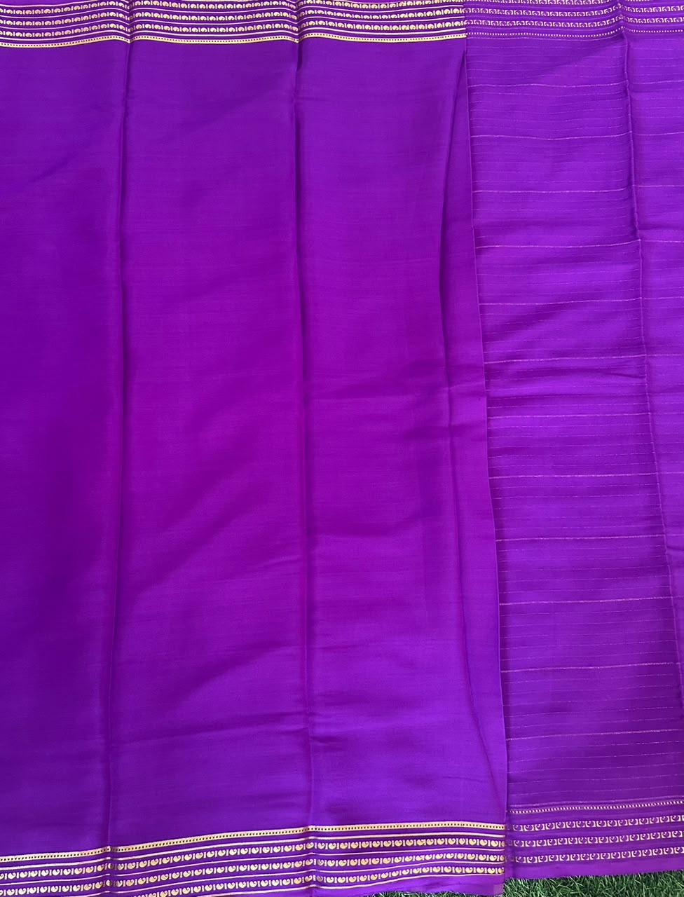 Pure Mysore Silk Crepe Saree image 5