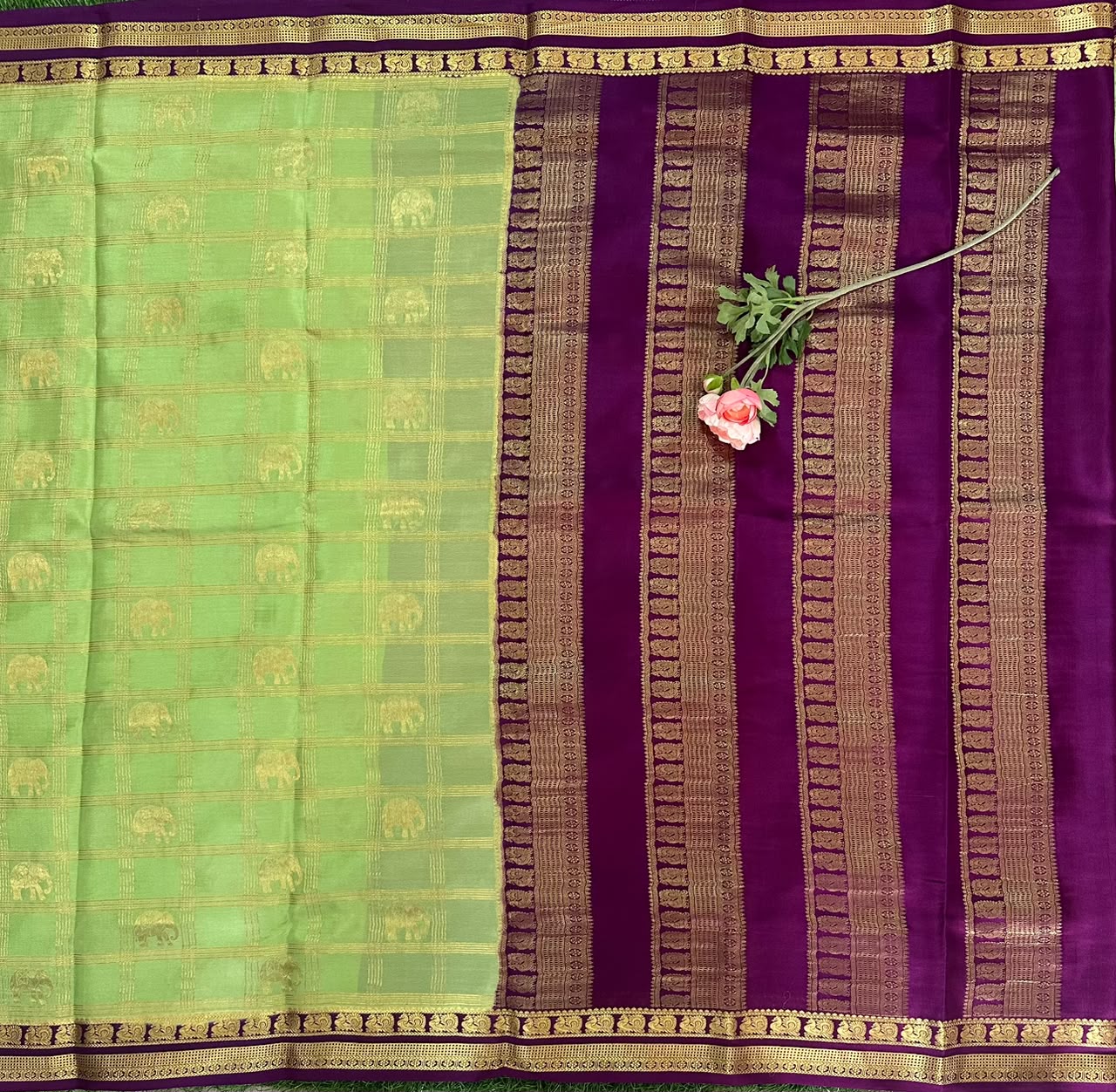 Pure Mysore Silk Crepe Saree image 2