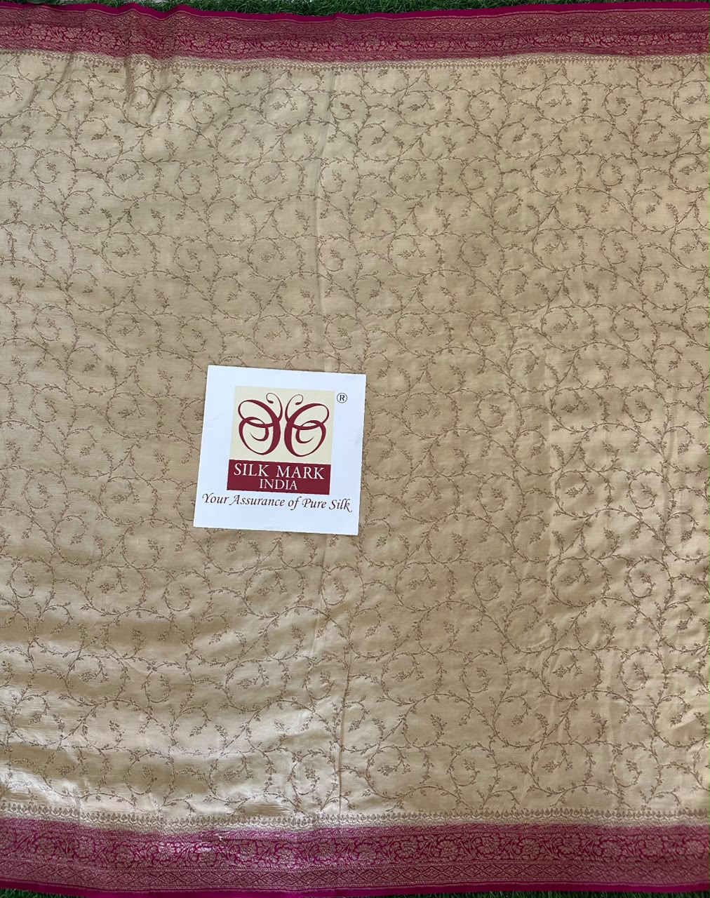 Pure Benaras Crepe Saree image 3