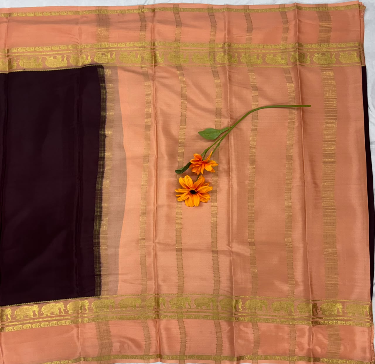 Pure Mysore Silk Crepe Saree image 3