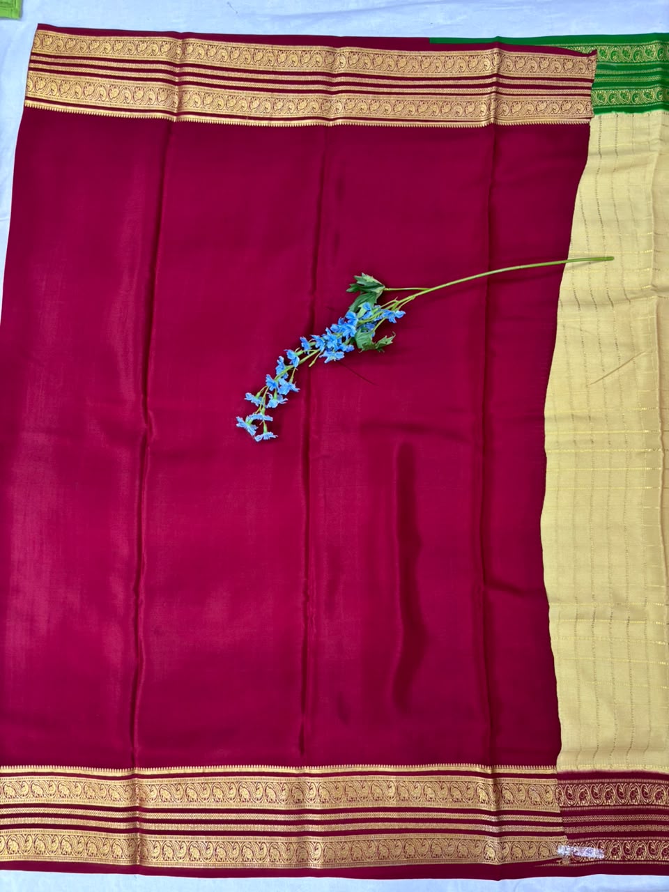 Pure Mysore Silk Crepe Saree image 2