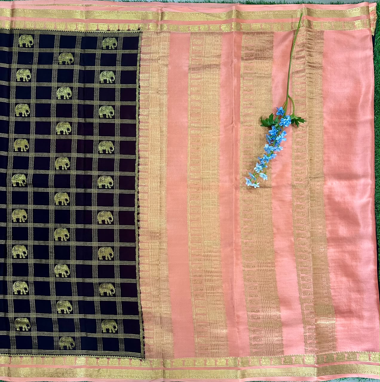 Pure Mysore Silk Crepe Saree image 2