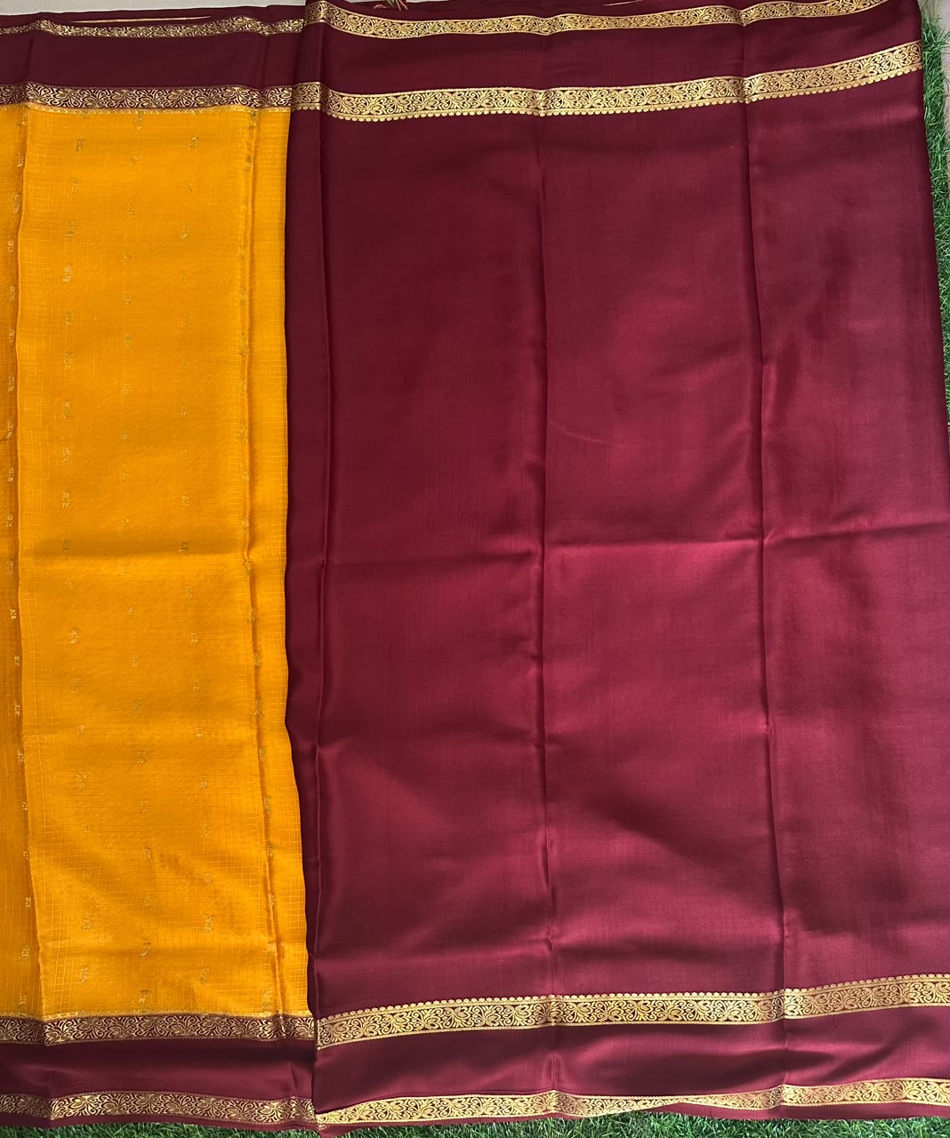 Pure Mysore Silk Crepe Saree image 3