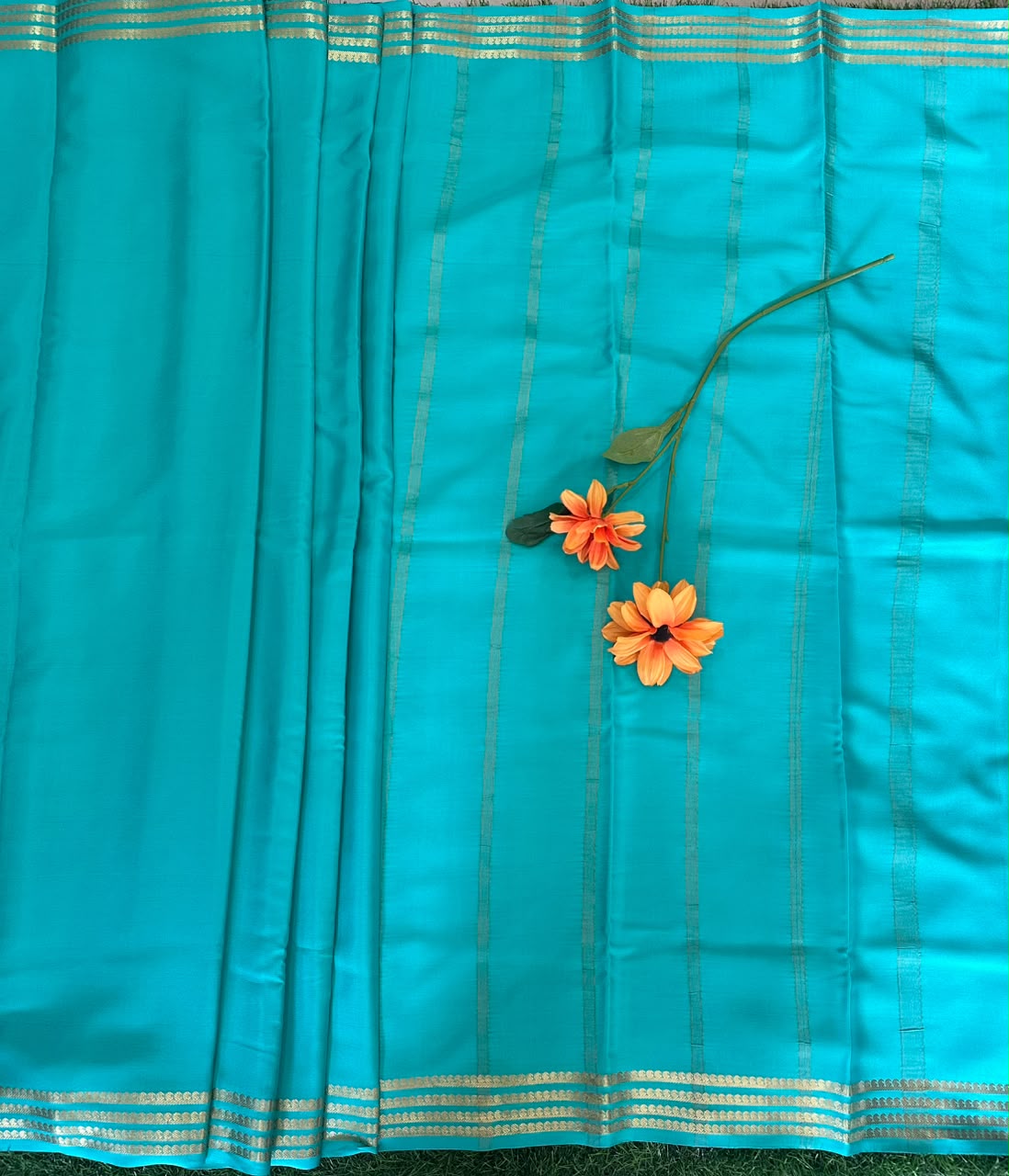 Pure Mysore Silk Crepe Saree image 2