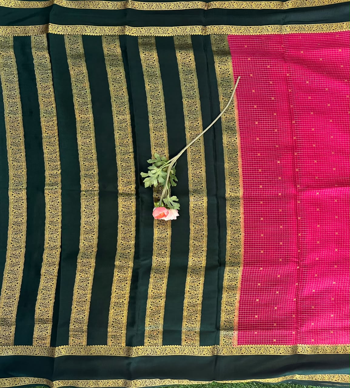 Pure Mysore Silk Crepe Saree image 2