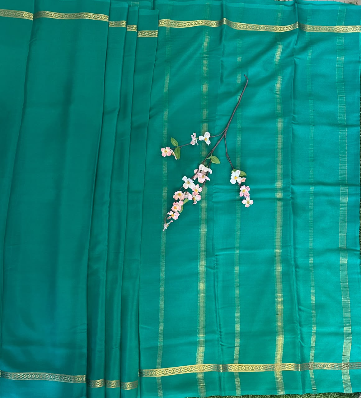 Pure Mysore Silk Crepe Saree image 2