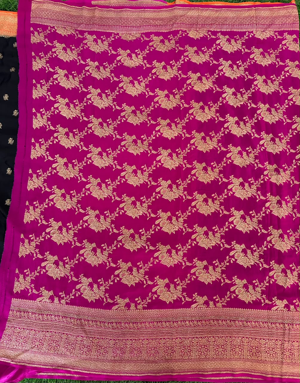 Pure Benaras Crepe Saree image 2