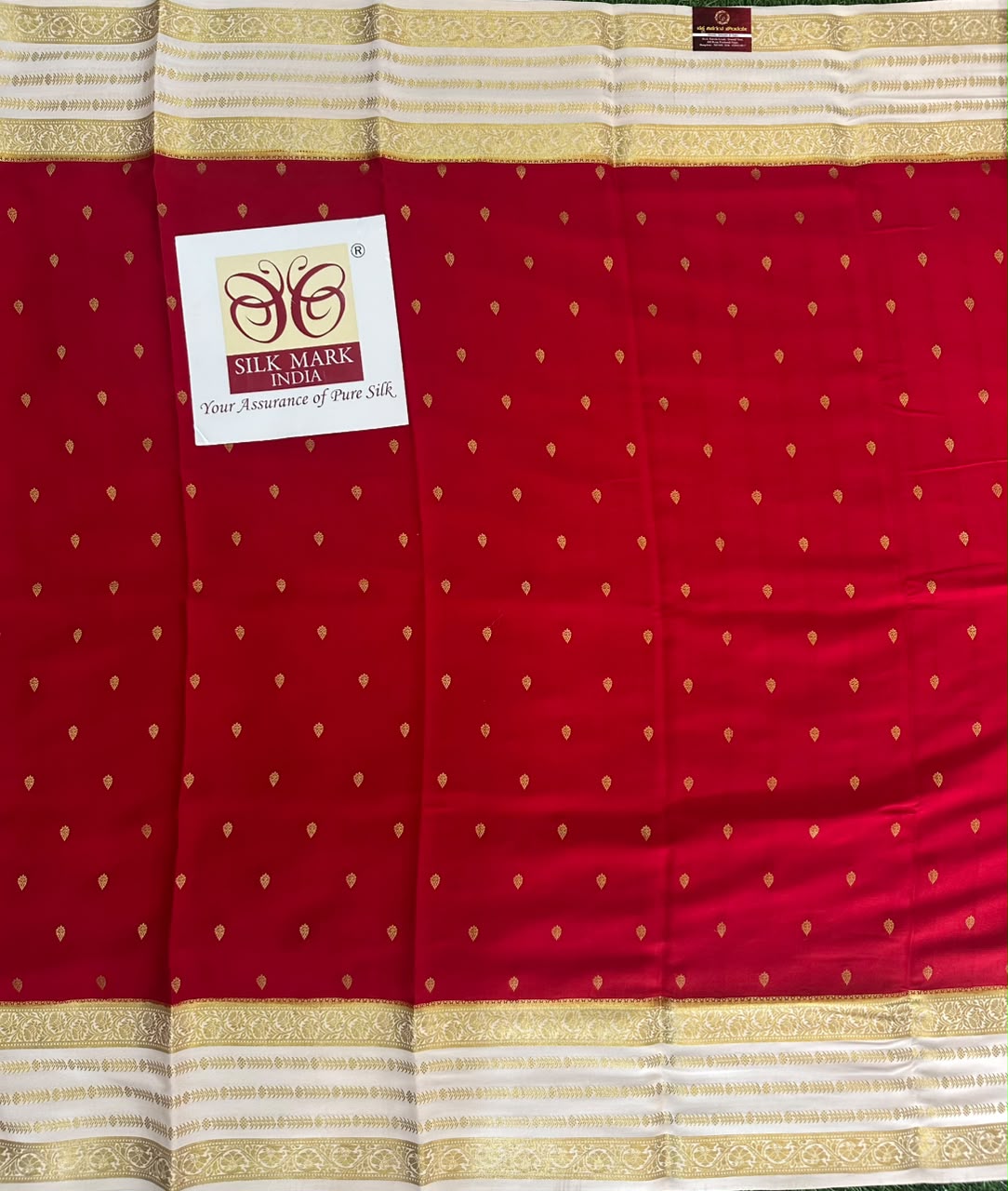 Pure Mysore Silk Crepe Saree image 4