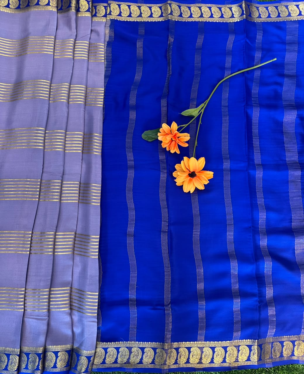 Pure Mysore Silk Crepe Saree image 2