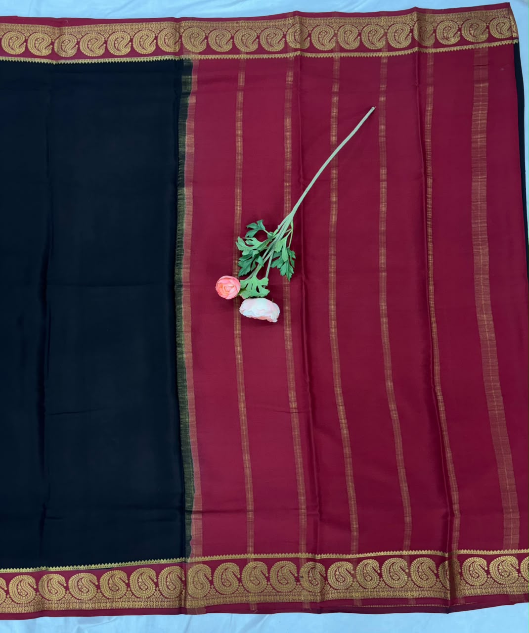 Pure Mysore Silk Crepe Saree image 3
