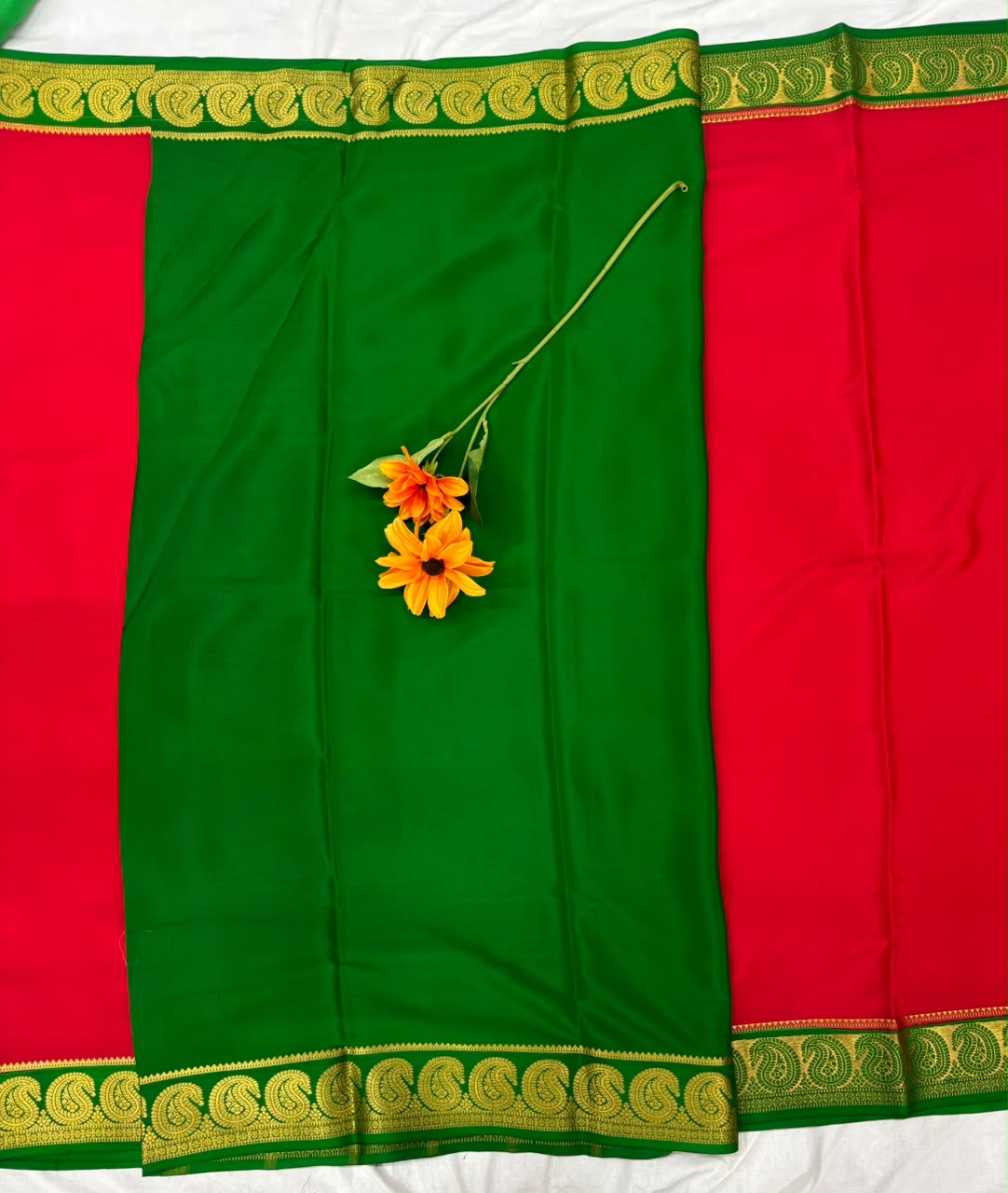 Pure Mysore Silk Crepe Saree image 2
