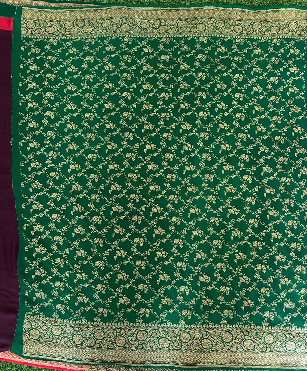 Pure Benaras Crepe Saree image 2