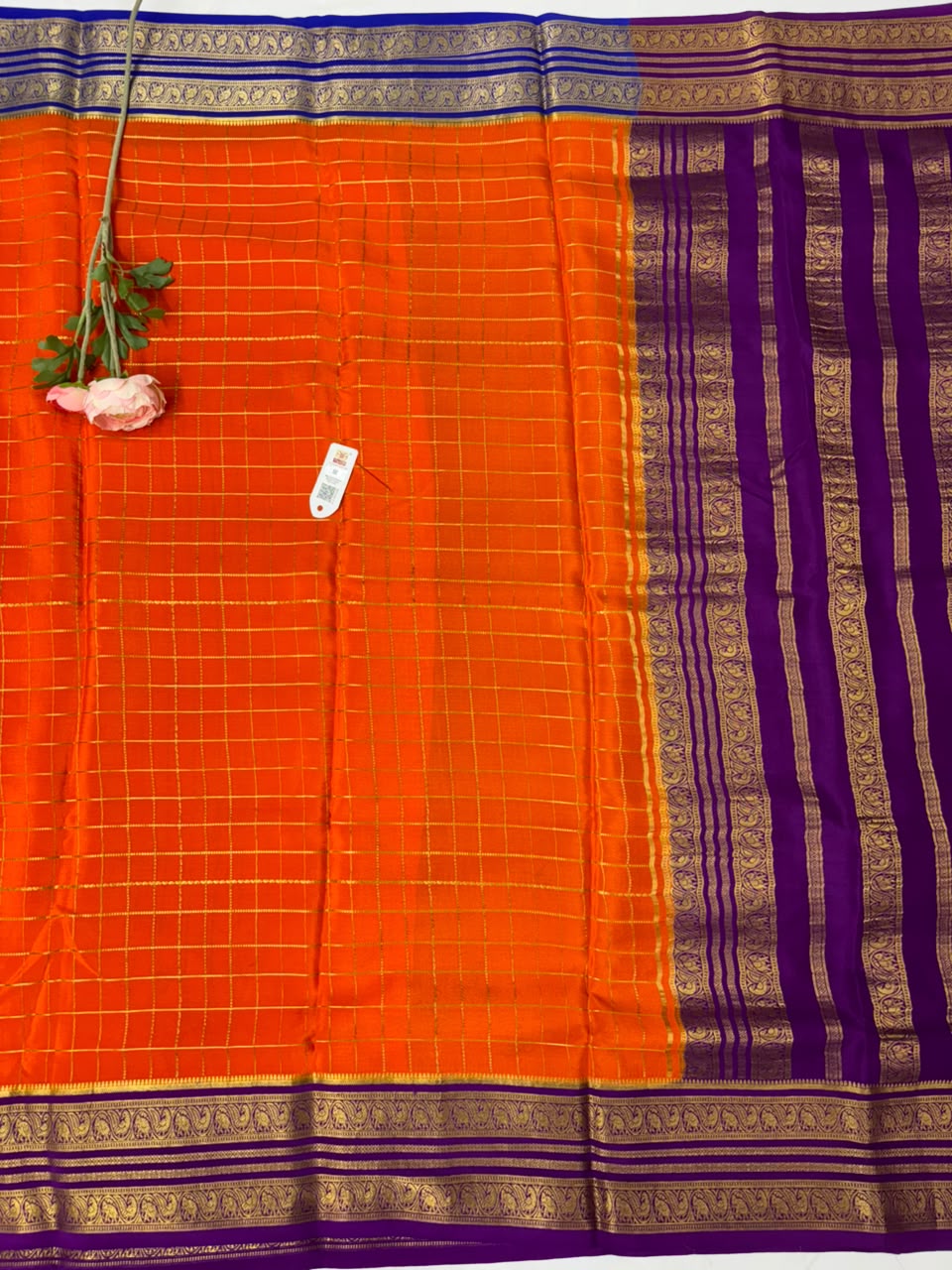 Pure Mysore Silk Crepe Saree image 3