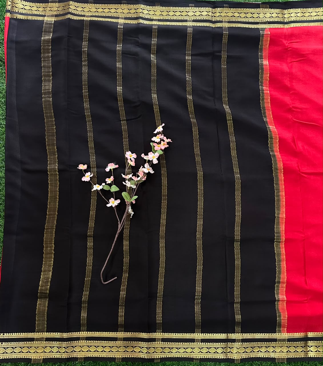 Pure Mysore Silk Crepe Saree image 4
