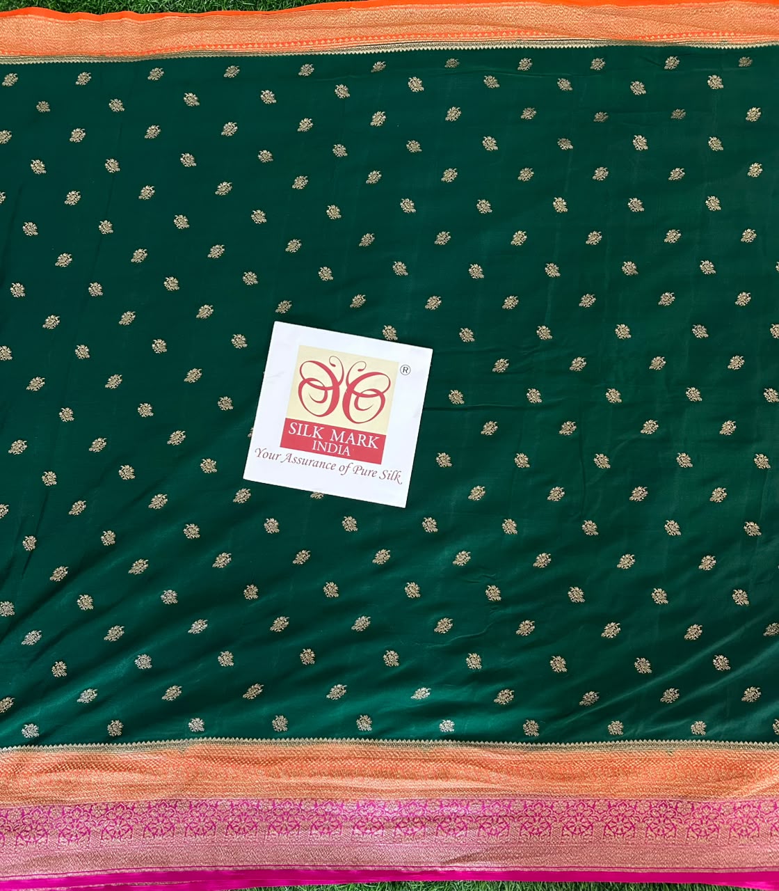 Pure Benaras Crepe Saree image 2