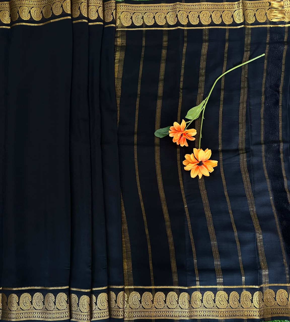 Pure Mysore Silk Crepe Saree image 2