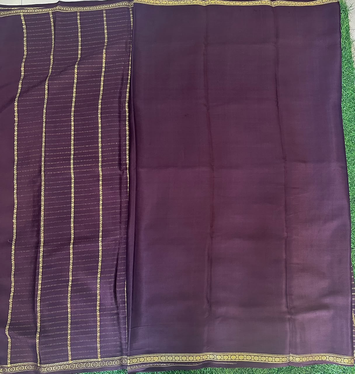 Pure Mysore Silk Crepe Saree image 4