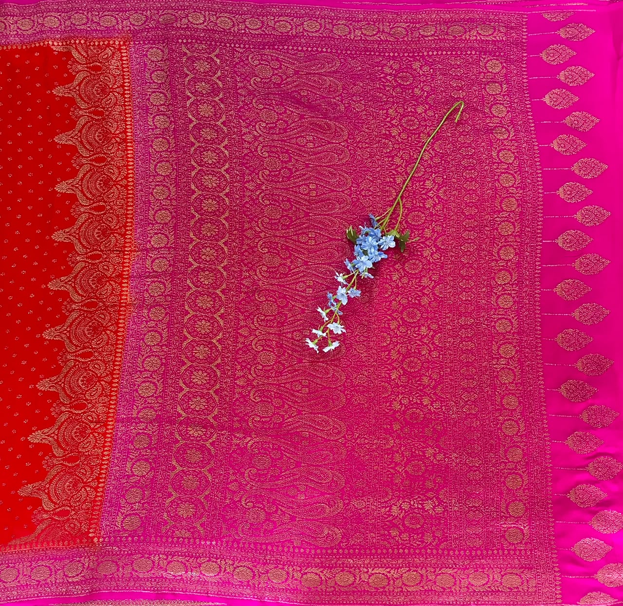 Pure Banaras Crepe Saree image 3