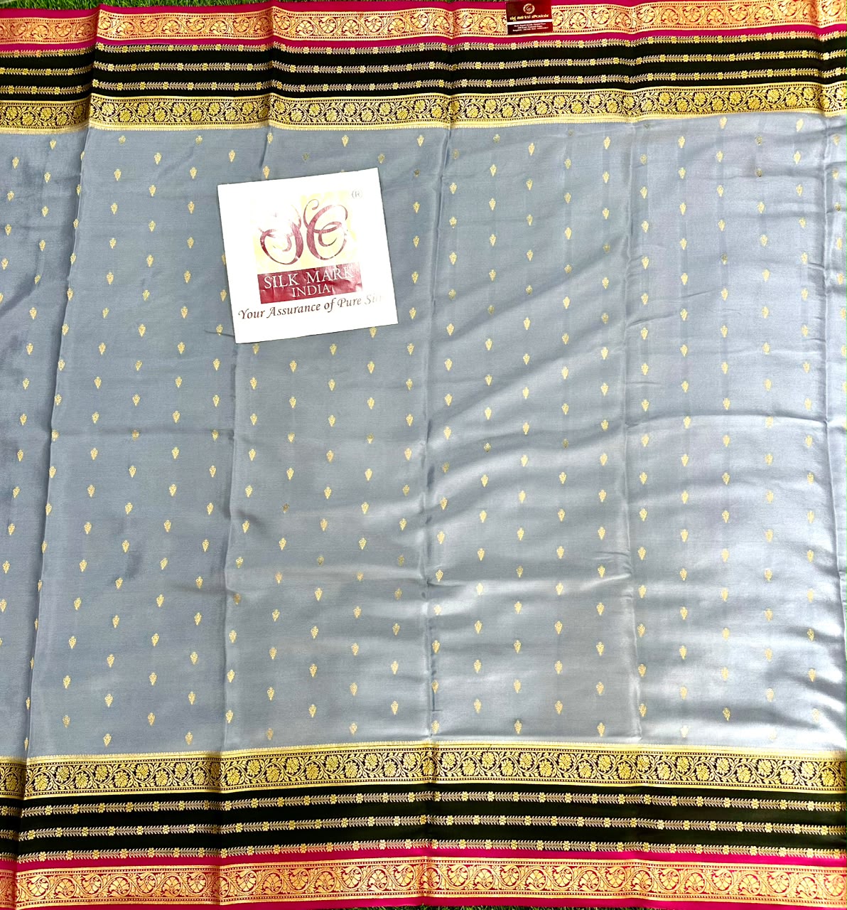 Pure Mysore Silk Crepe Saree image 4