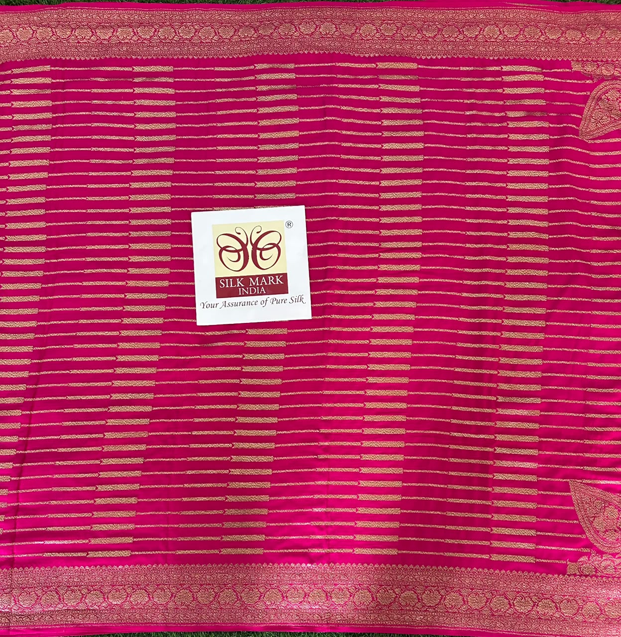 Pure Benaras Crepe Saree image 4