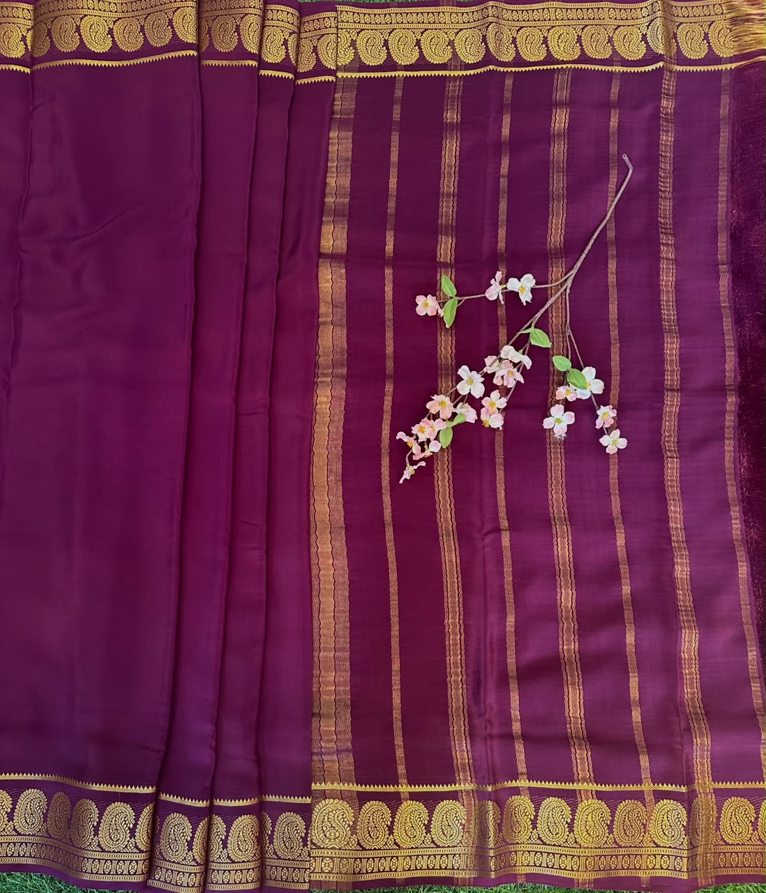 Pure Mysore Silk Crepe Saree image 2