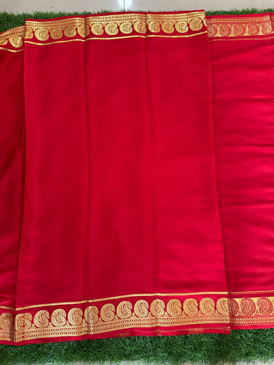 Pure Mysore Silk Crepe Saree image 4