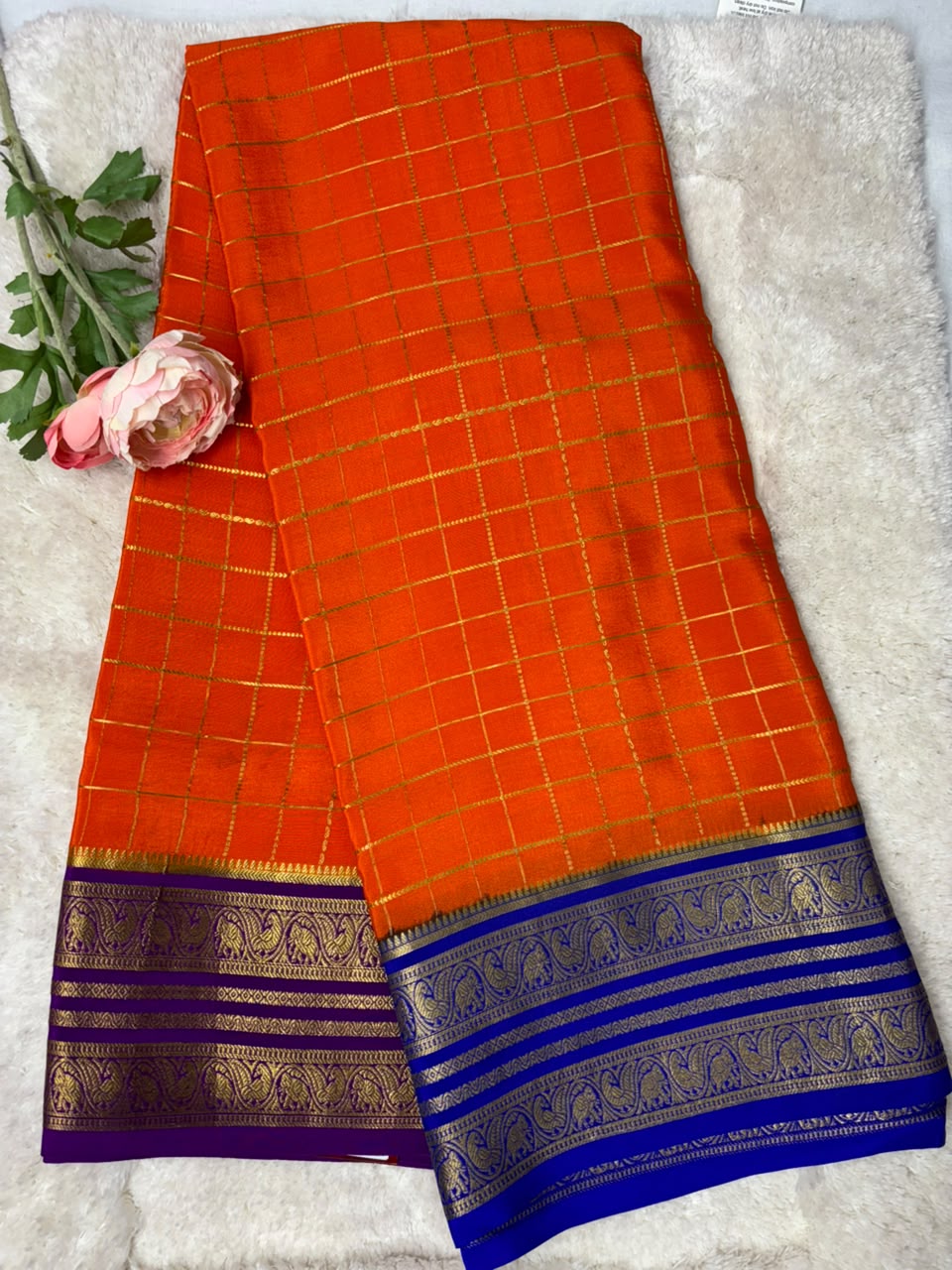 Pure Mysore Silk Crepe Saree image 4